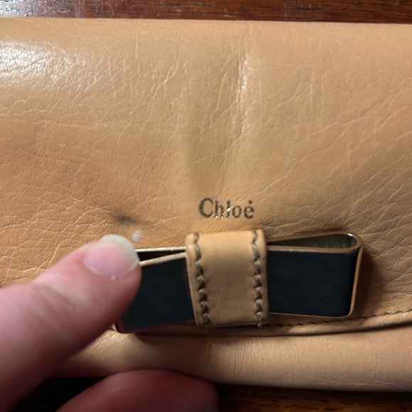 Chloé Nude Leather Long Wallet –  Luxury – Soft Leather, Gold-Tone Hardware - Picture 10 of 11
